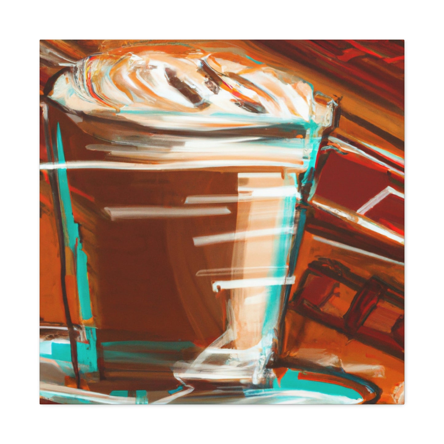 "Cappuccino in Abstraction" - Canvas