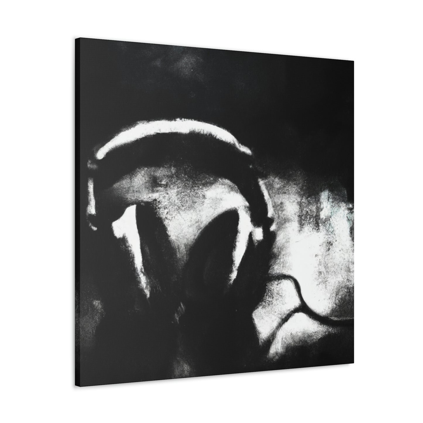 "Reclined Headphone Meditation" - Canvas