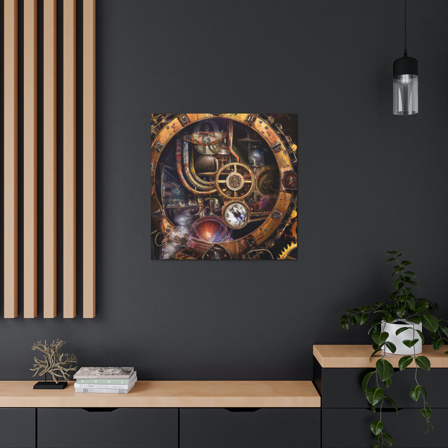 "Clockwork Dreams Unfold" - Canvas