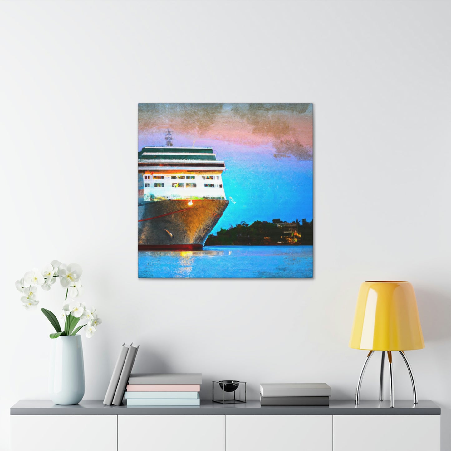 "Cruise Ship Symphony Scene" - Canvas