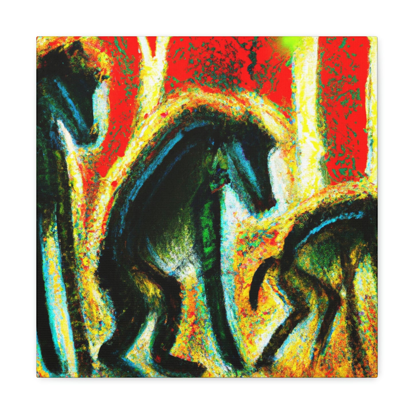 "Baboon In Expressionism" - Canvas