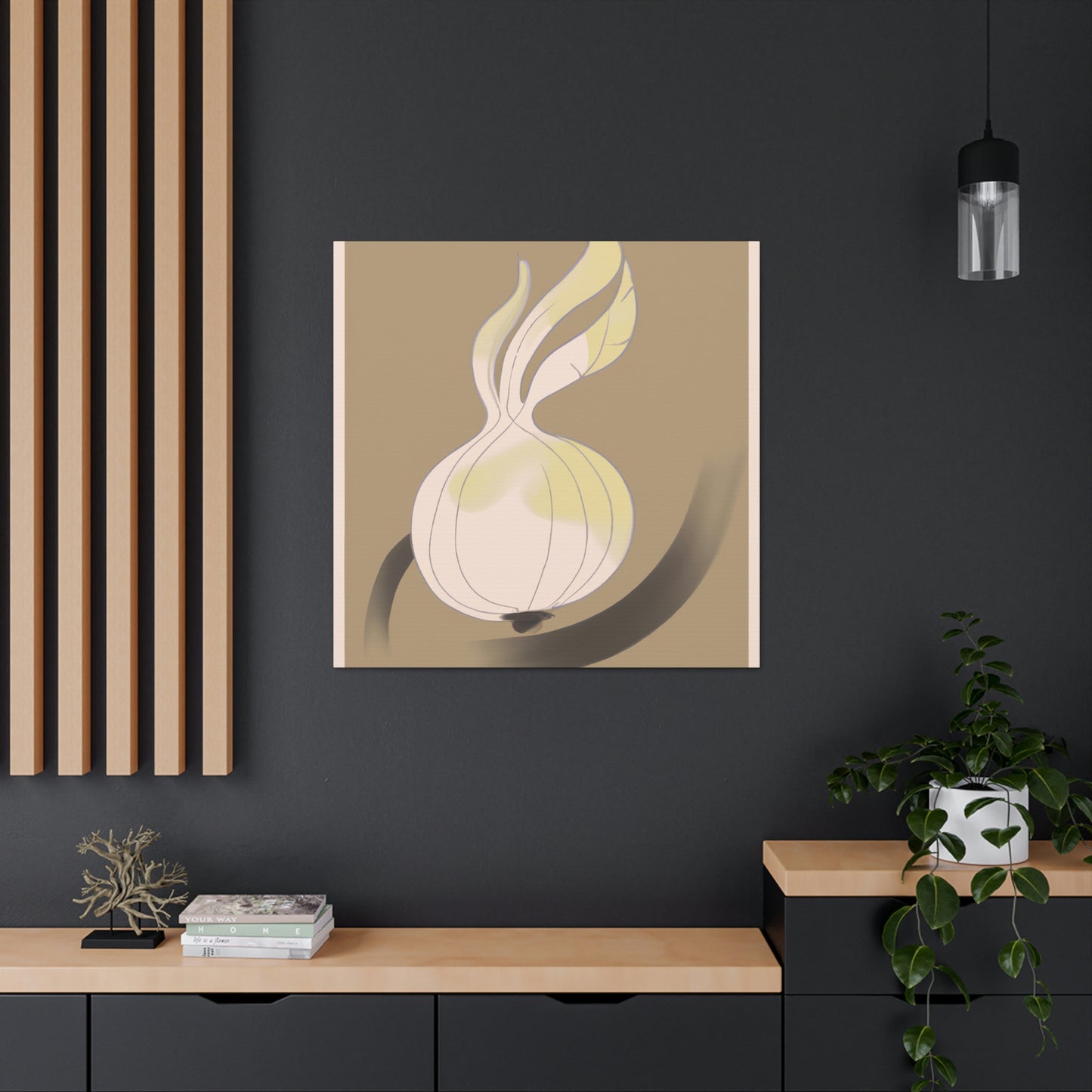 "Onion in Art Deco" - Canvas