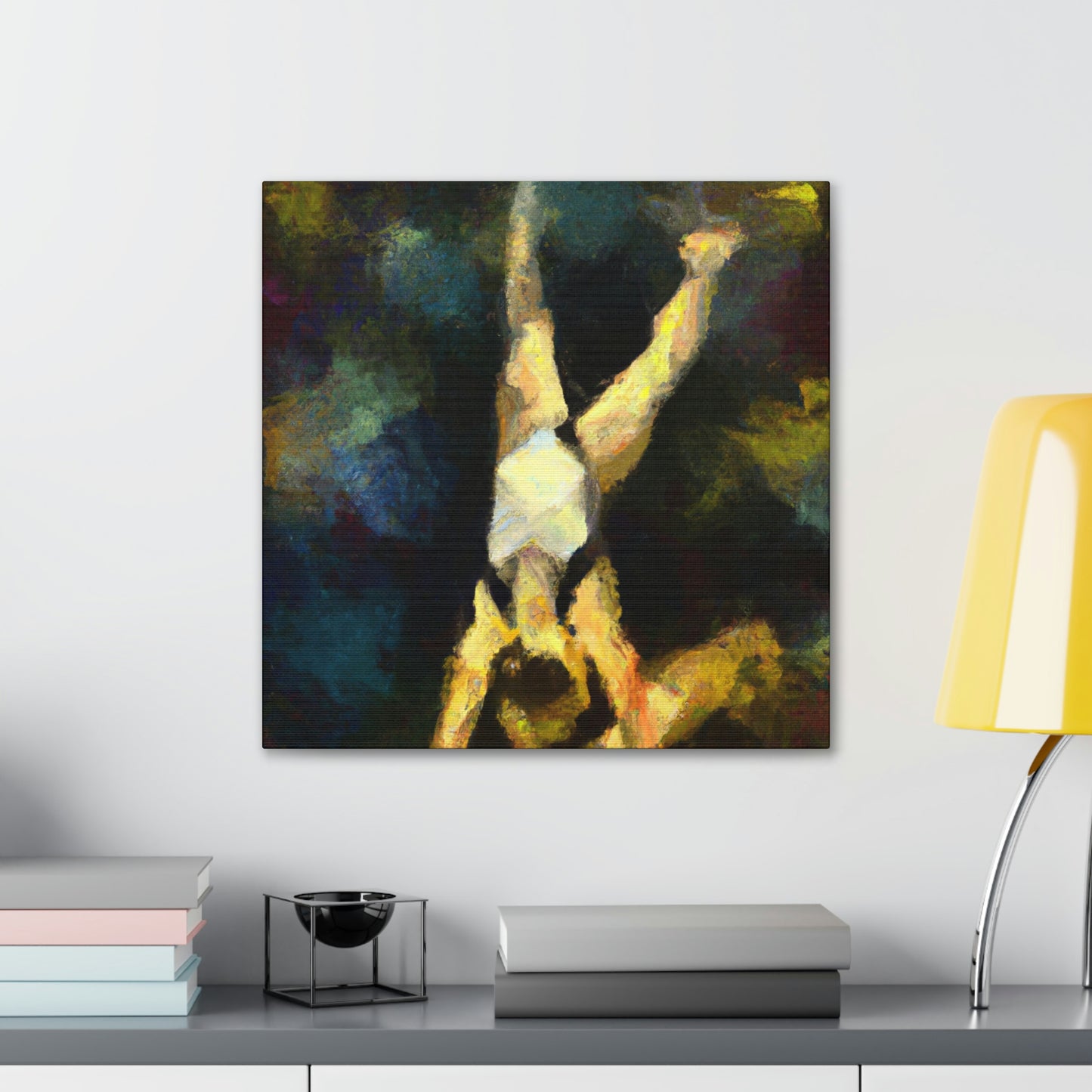 "Gymnasts in Motion" - Canvas