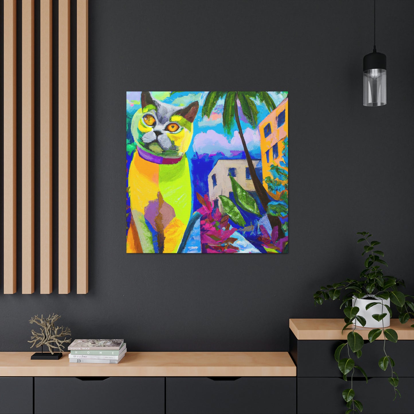 Purrful British Shorthair - Canvas