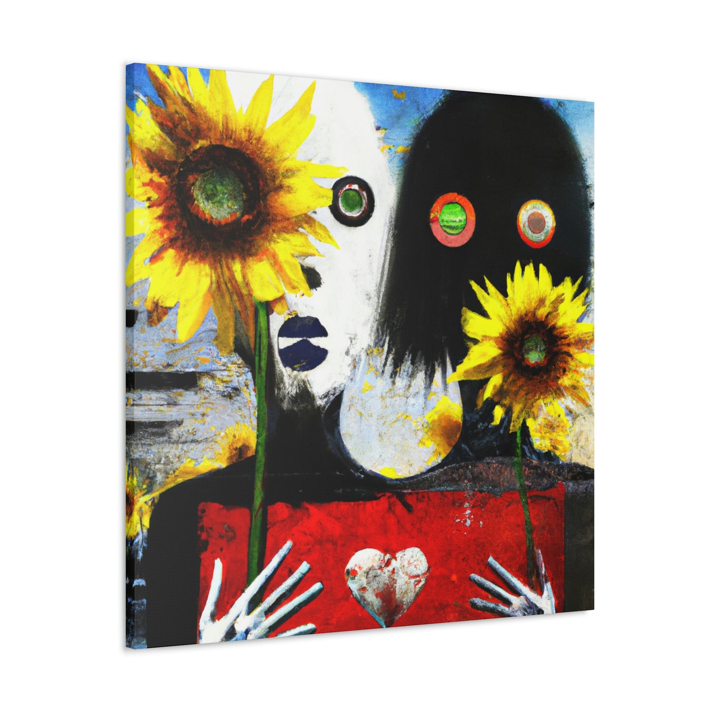 "Love and Sunflowers Bloom" - Canvas