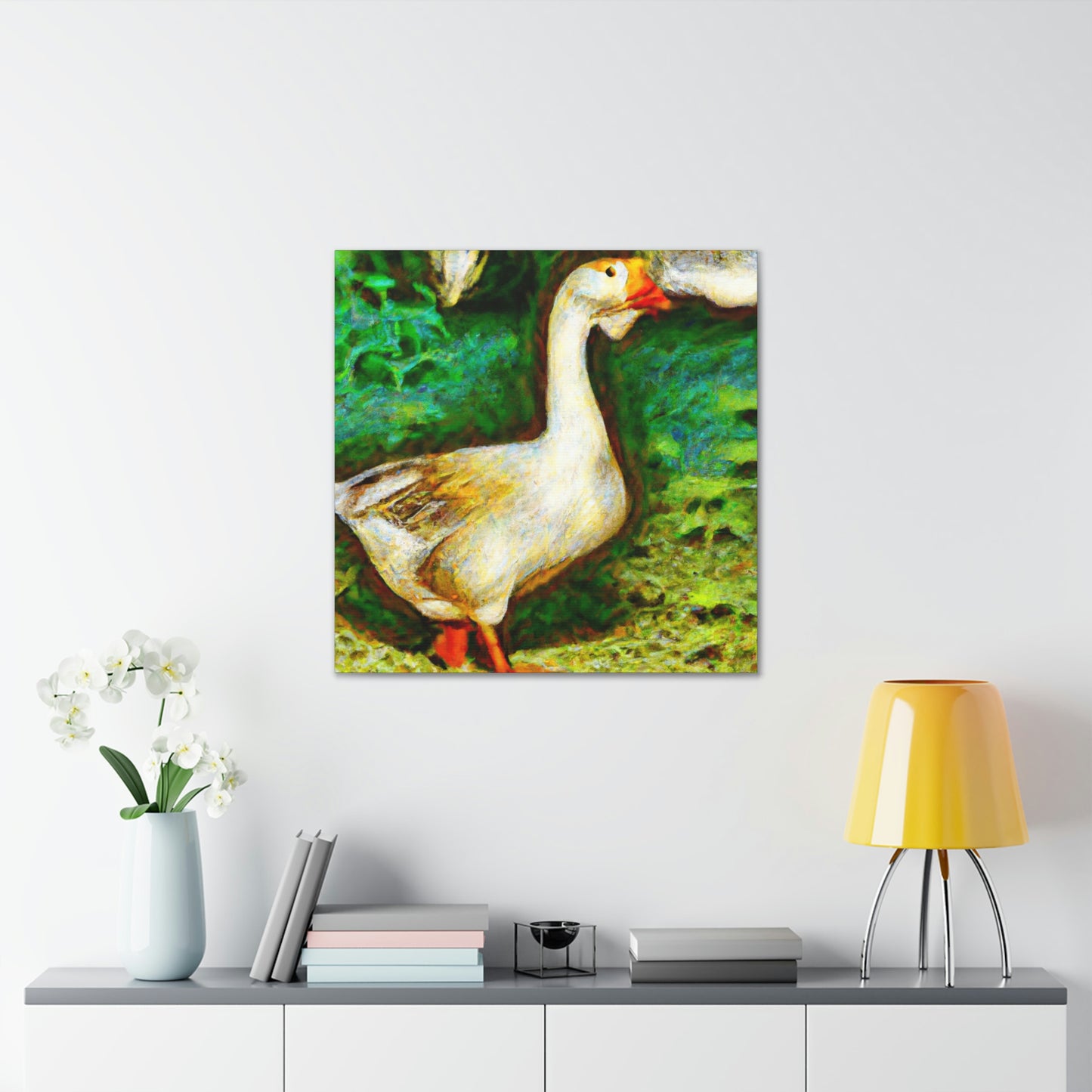 "Goose in Flight Impression" - Canvas