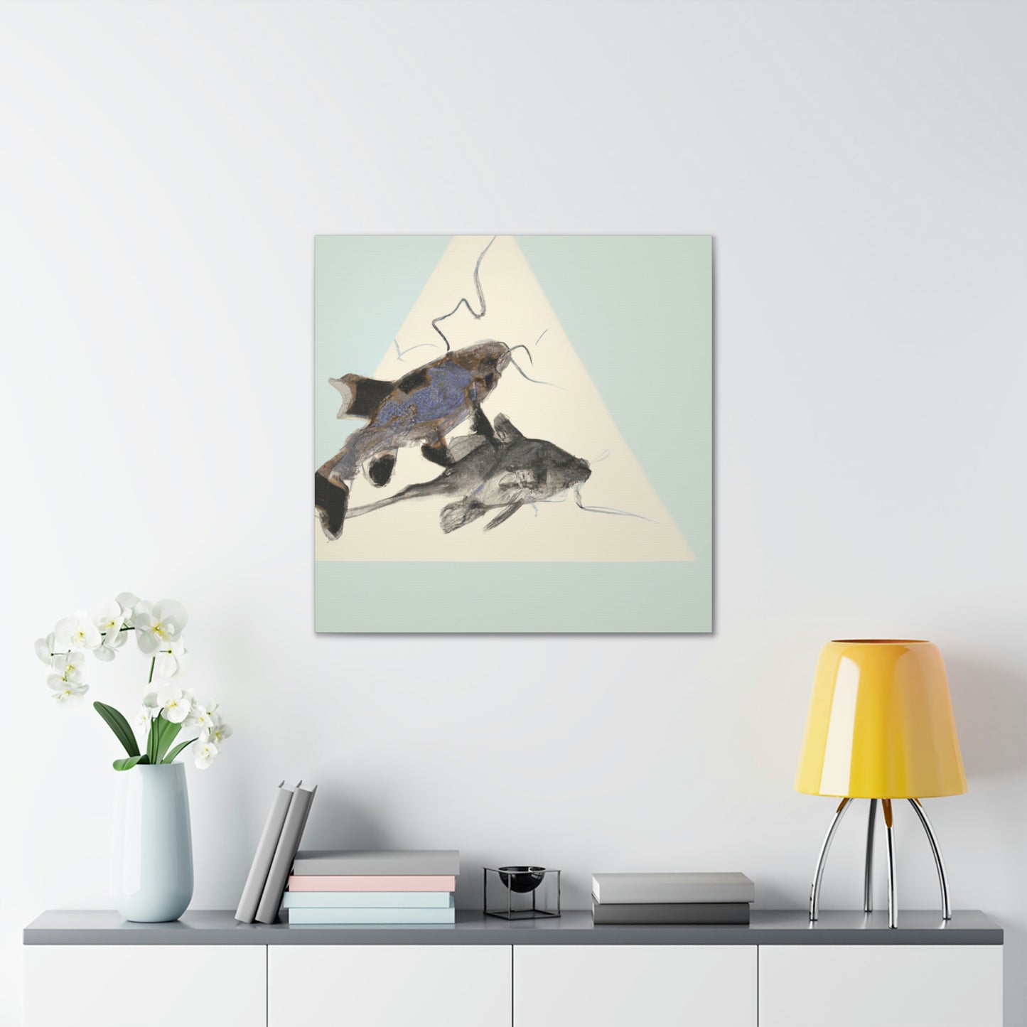 Corydoras Catfish Minimalism - Canvas