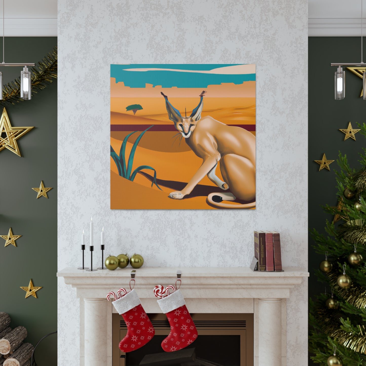 "Caracal's Classic Shine" - Canvas