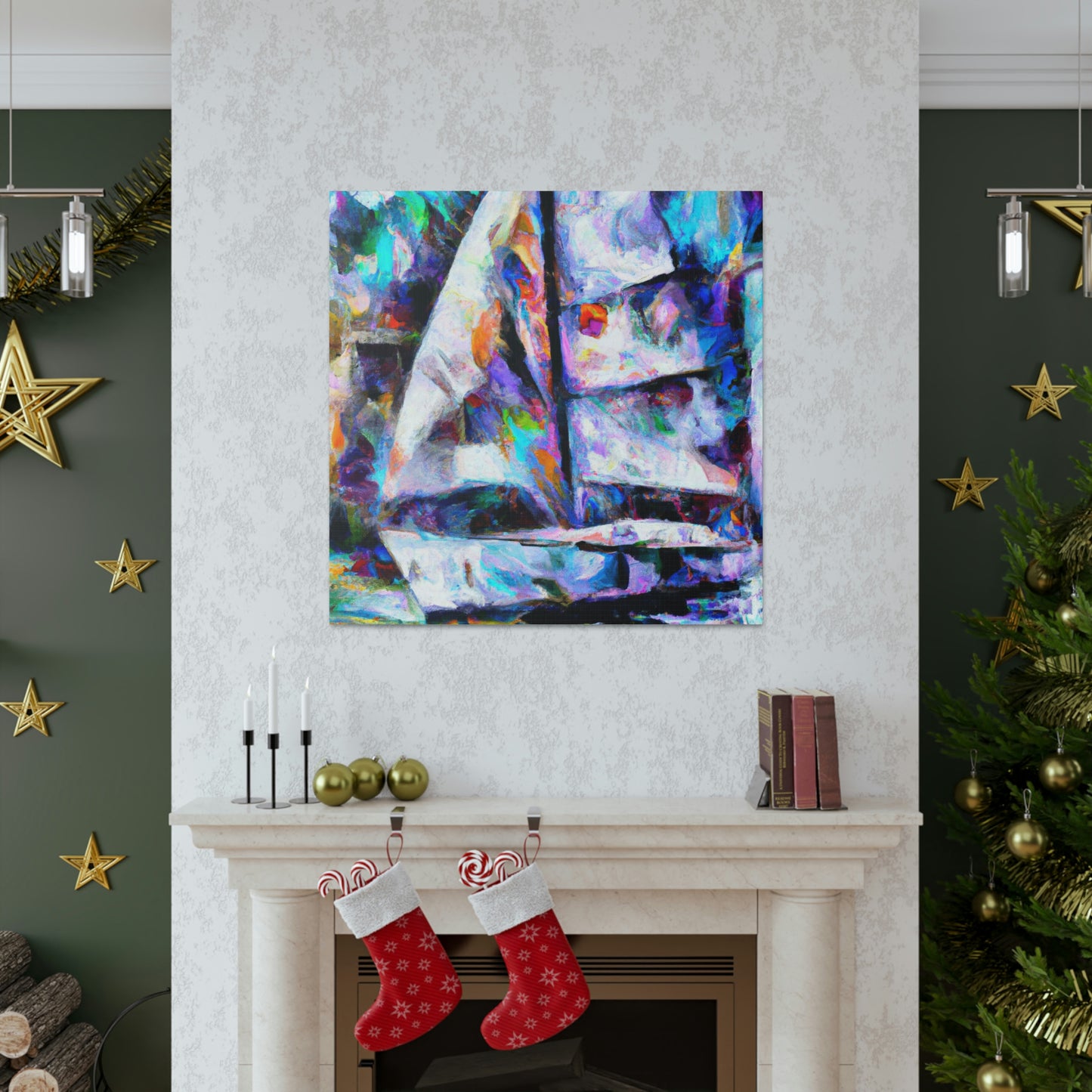 Sailboat in Abstraction - Canvas