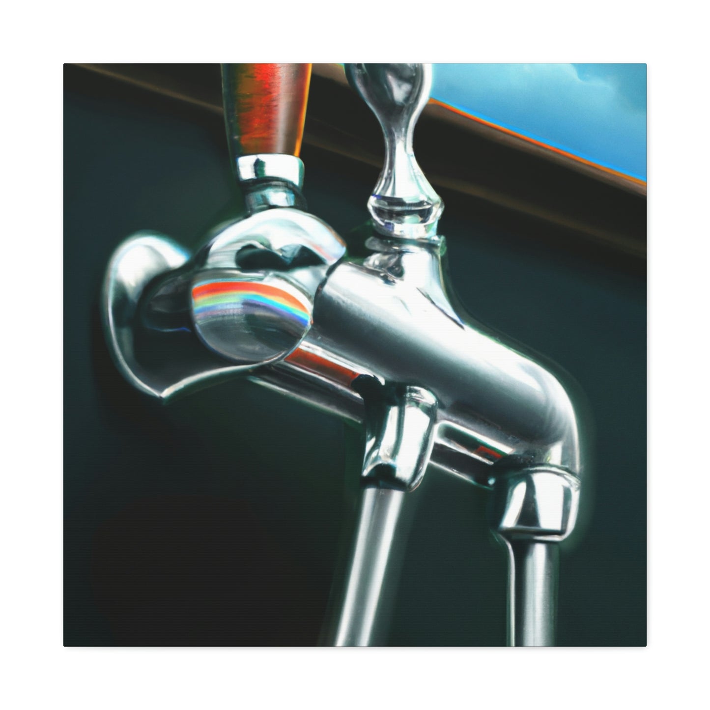 Bar Tap, Hyperrealism - Canvas