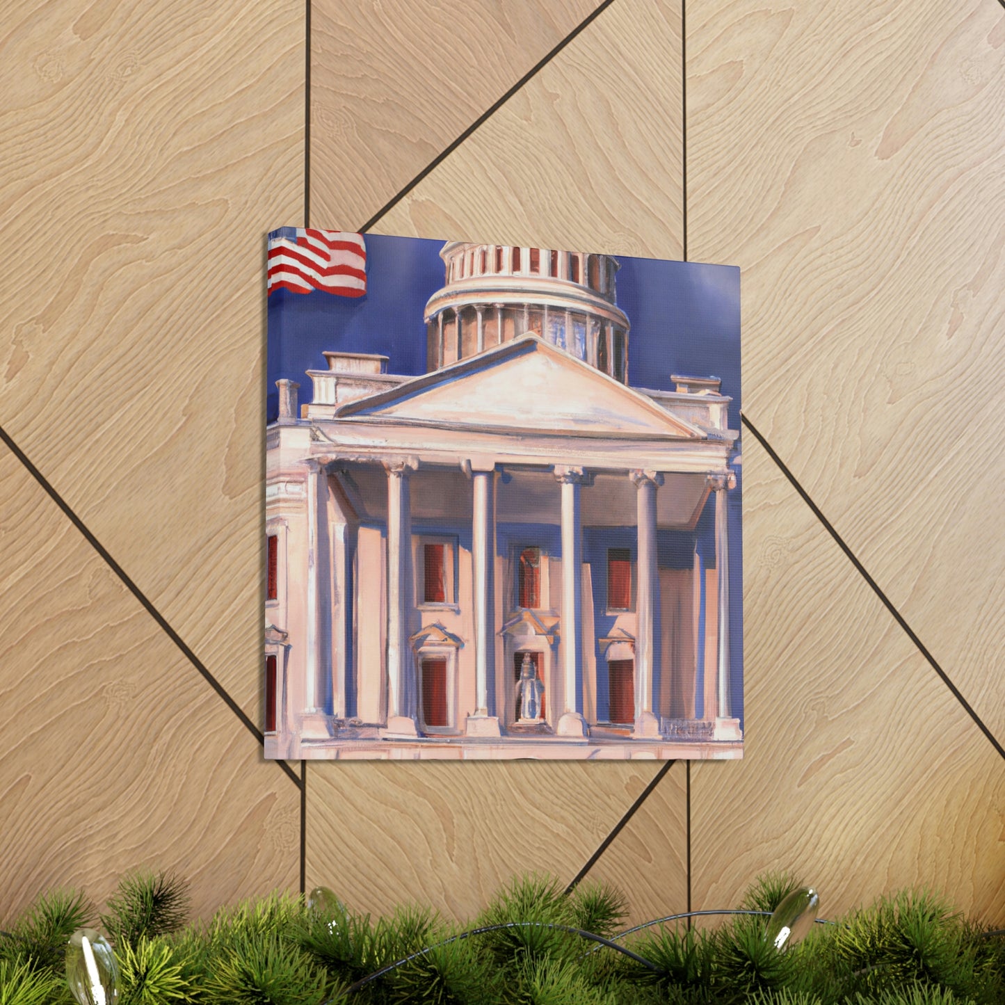 The White House Icon - Canvas