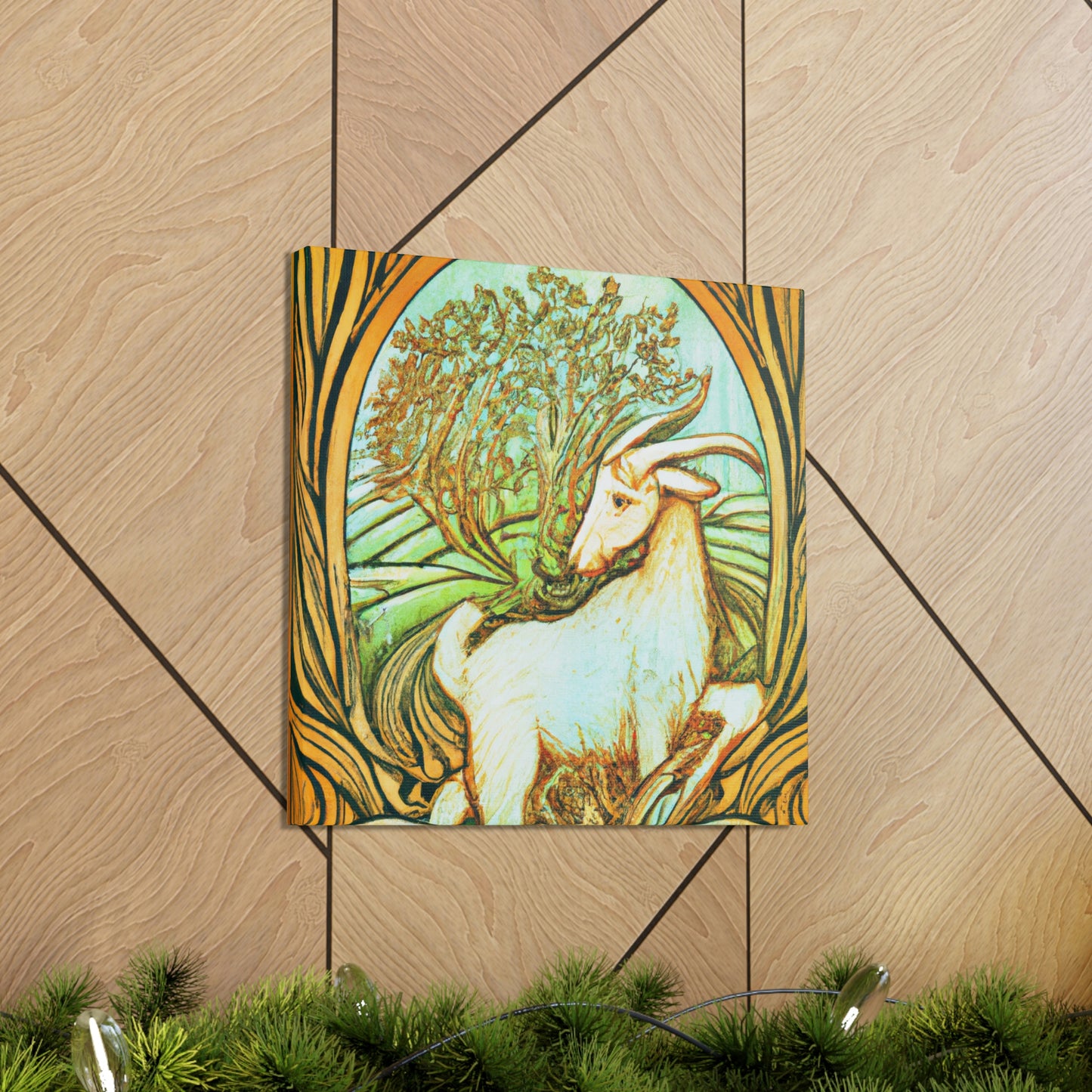 "Goat of Art Nouveau" - Canvas