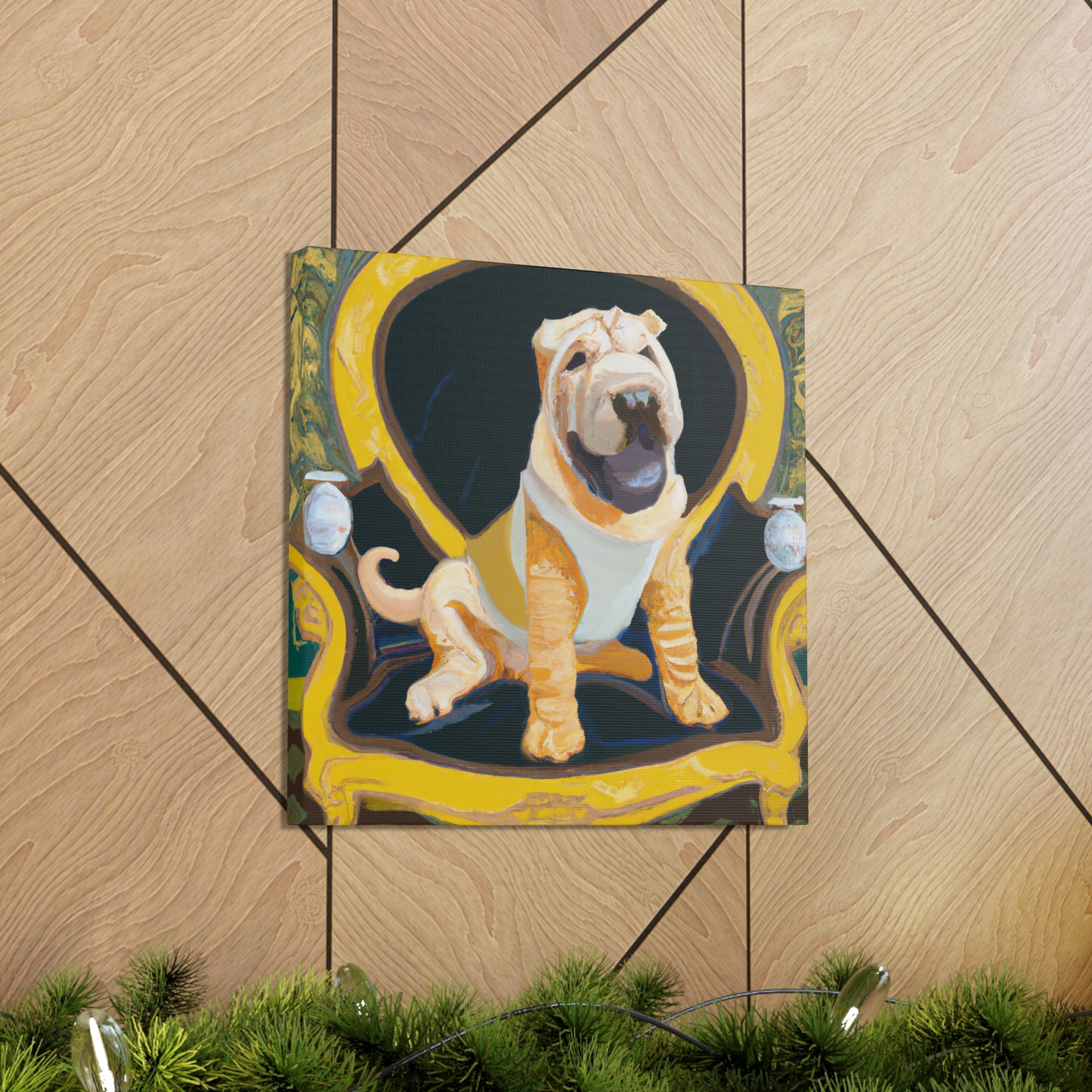 "Shining Shar Pei Splendor" - Canvas