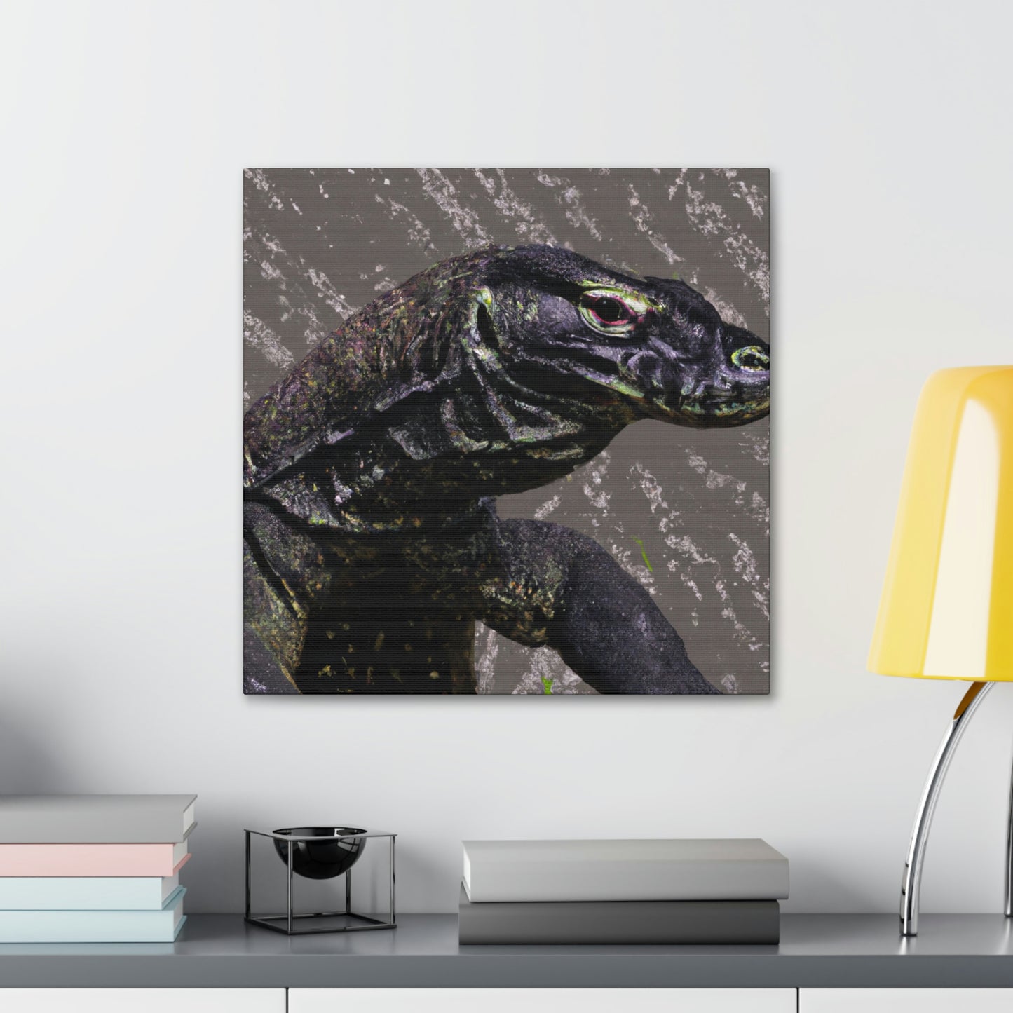 Komodo Dreaming Vividly - Canvas