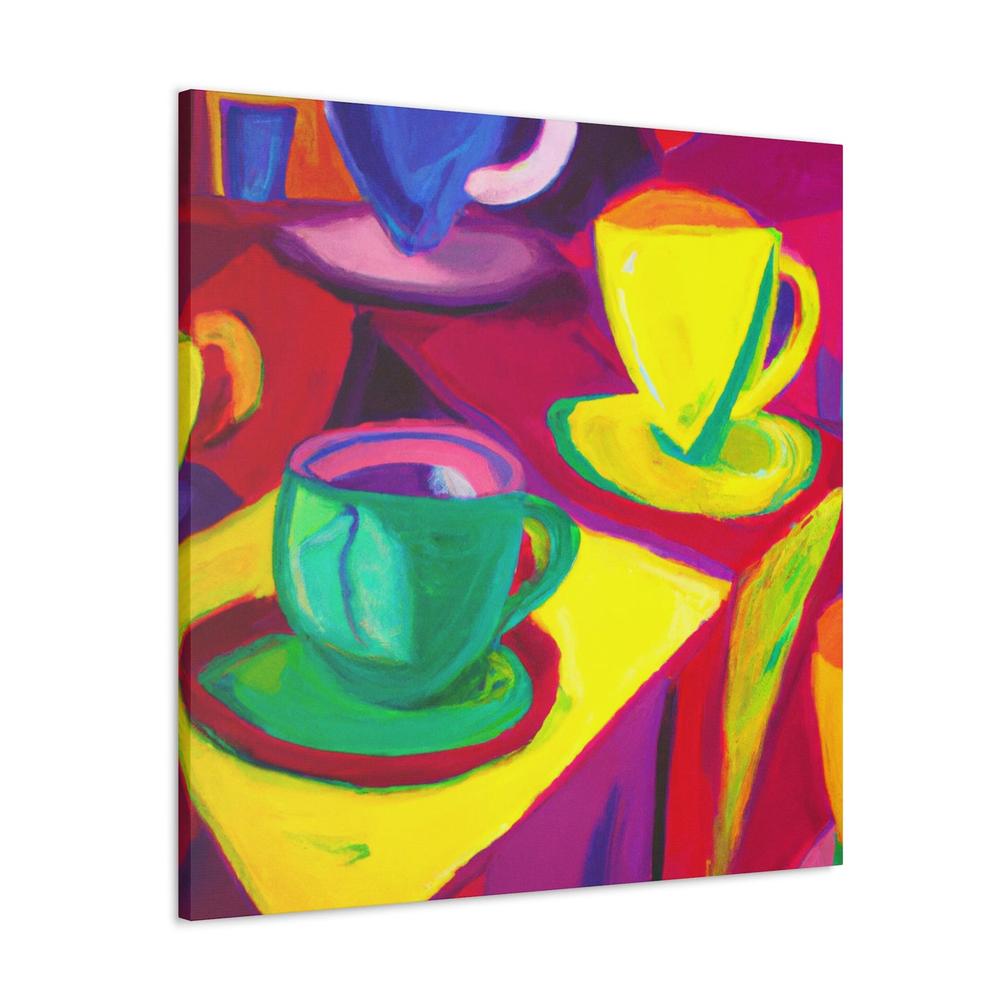 "Teacups in Fauvism" - Canvas