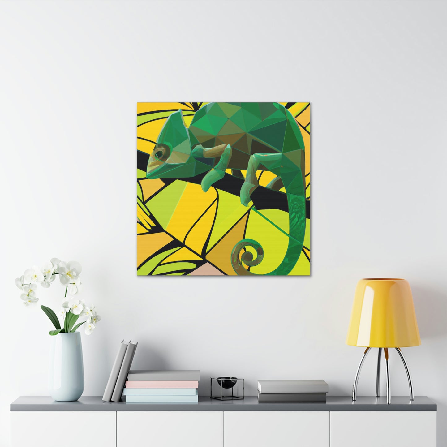 "Chameleon Calling Card" - Canvas