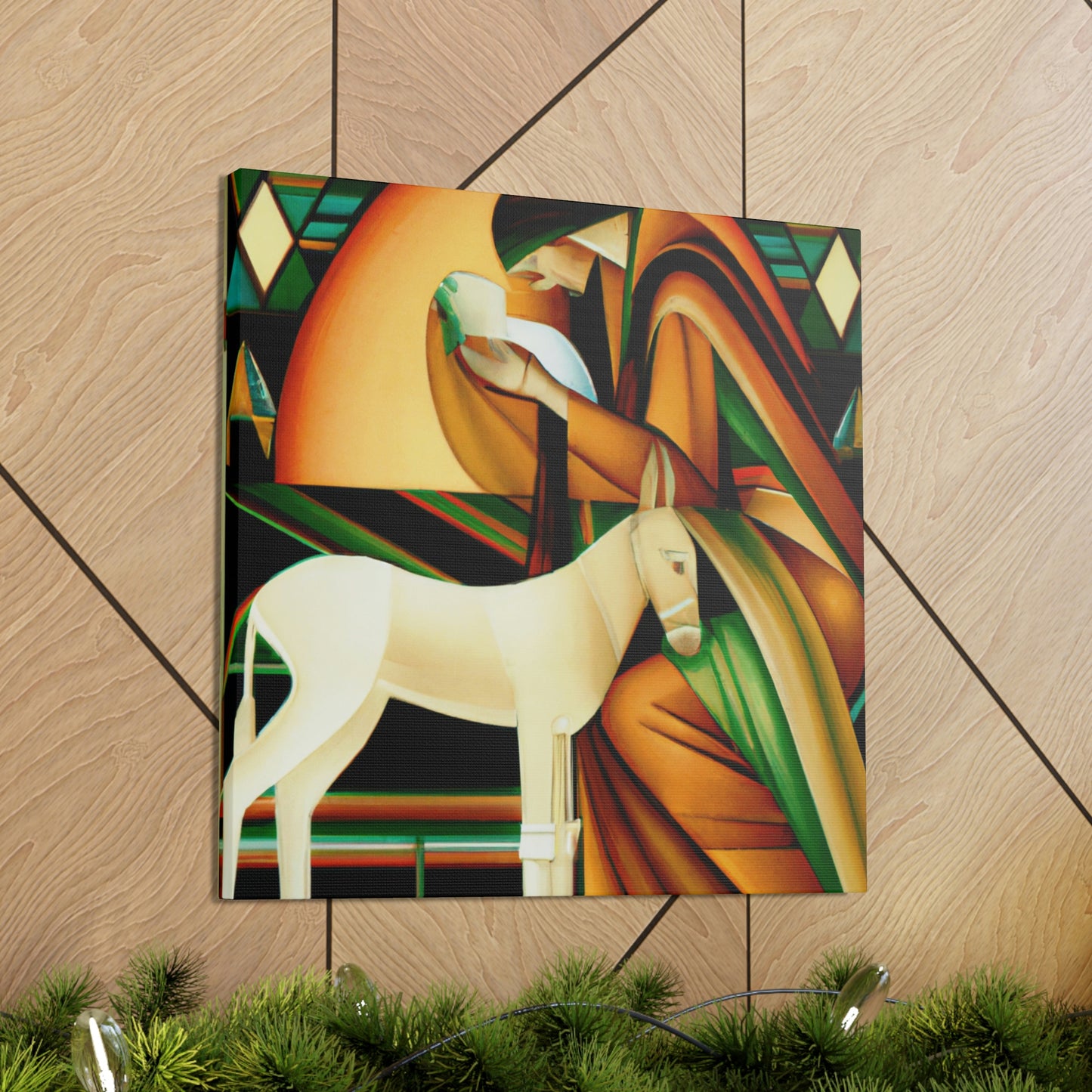 "A Deco Manger Scene" - Canvas