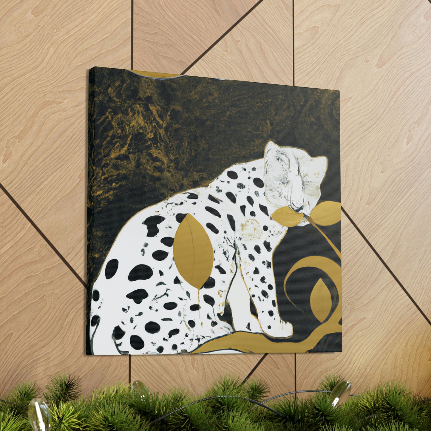 "Clouded Leopard Glistens" - Canvas