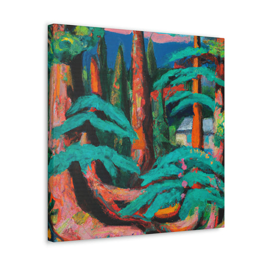 "Cedar Tree Expressionism" - Canvas