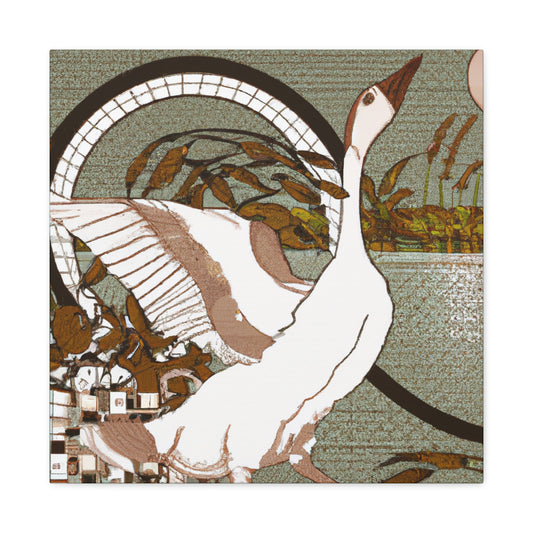 Goose in Art Nouveau - Canvas