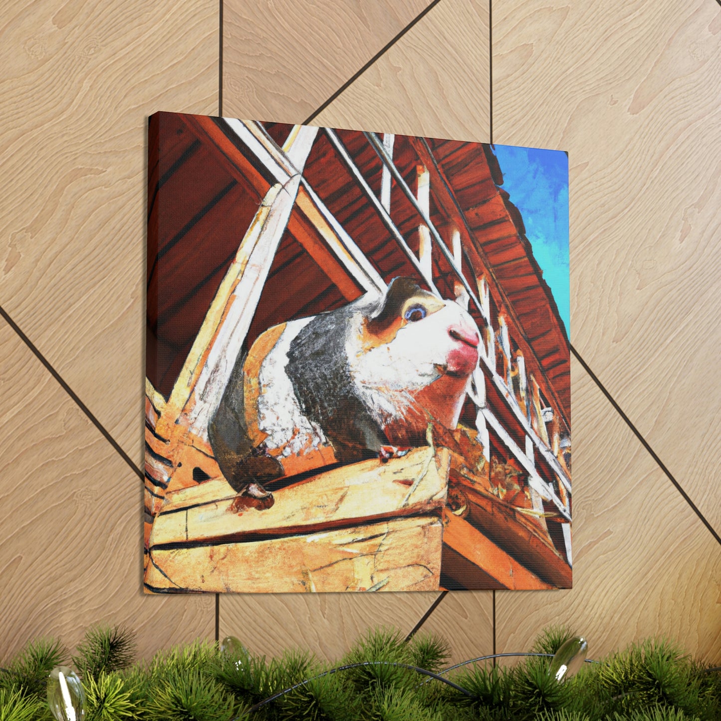 Guinea Pig Graffiti Art - Canvas