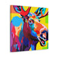 "Moose in Pop Art" - Canvas