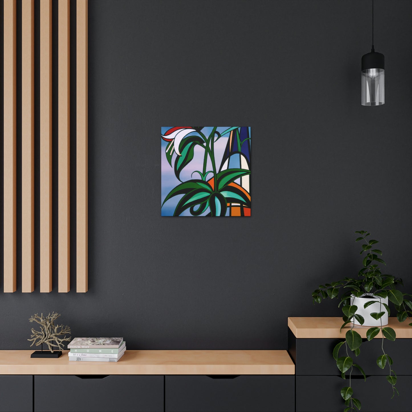 "Lily in Art Deco" - Canvas