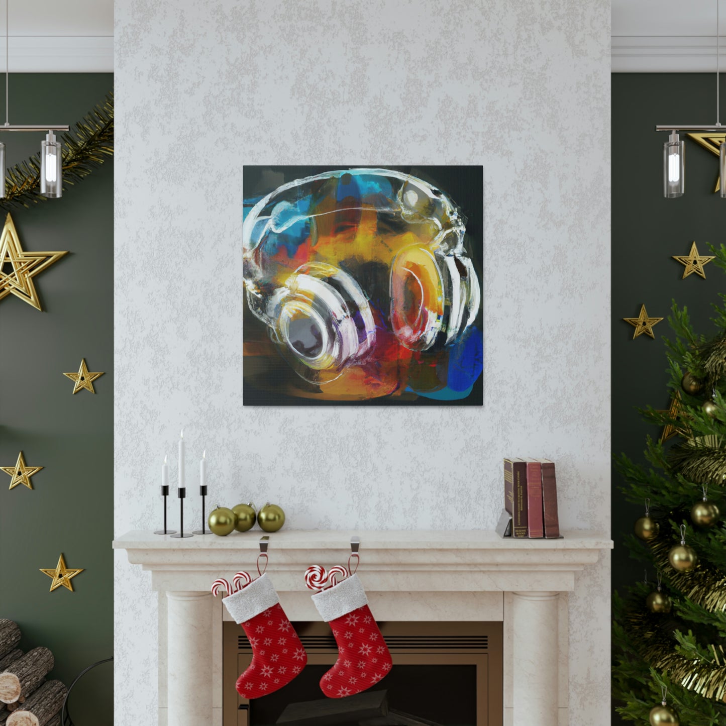 "Headphone Music Dreaming" - Canvas