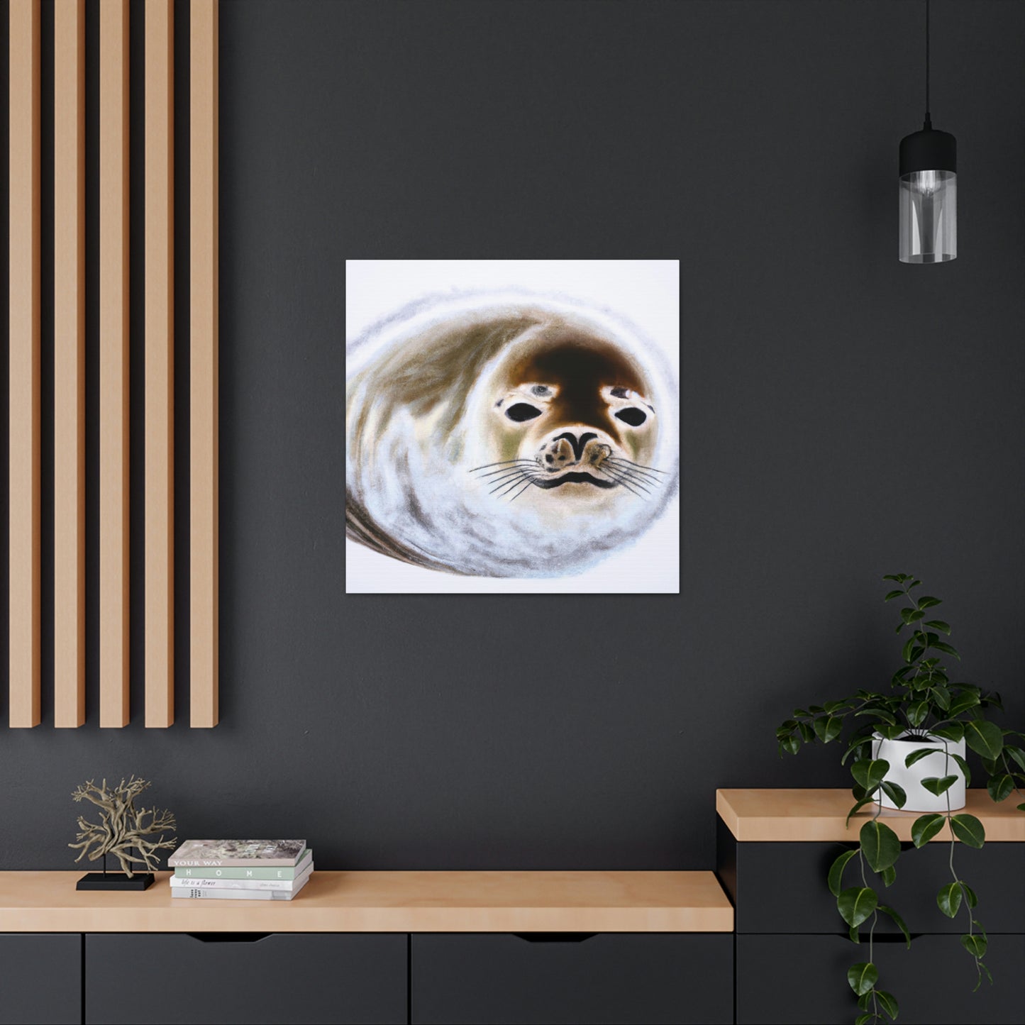 Harp Seal Slumbering - Canvas