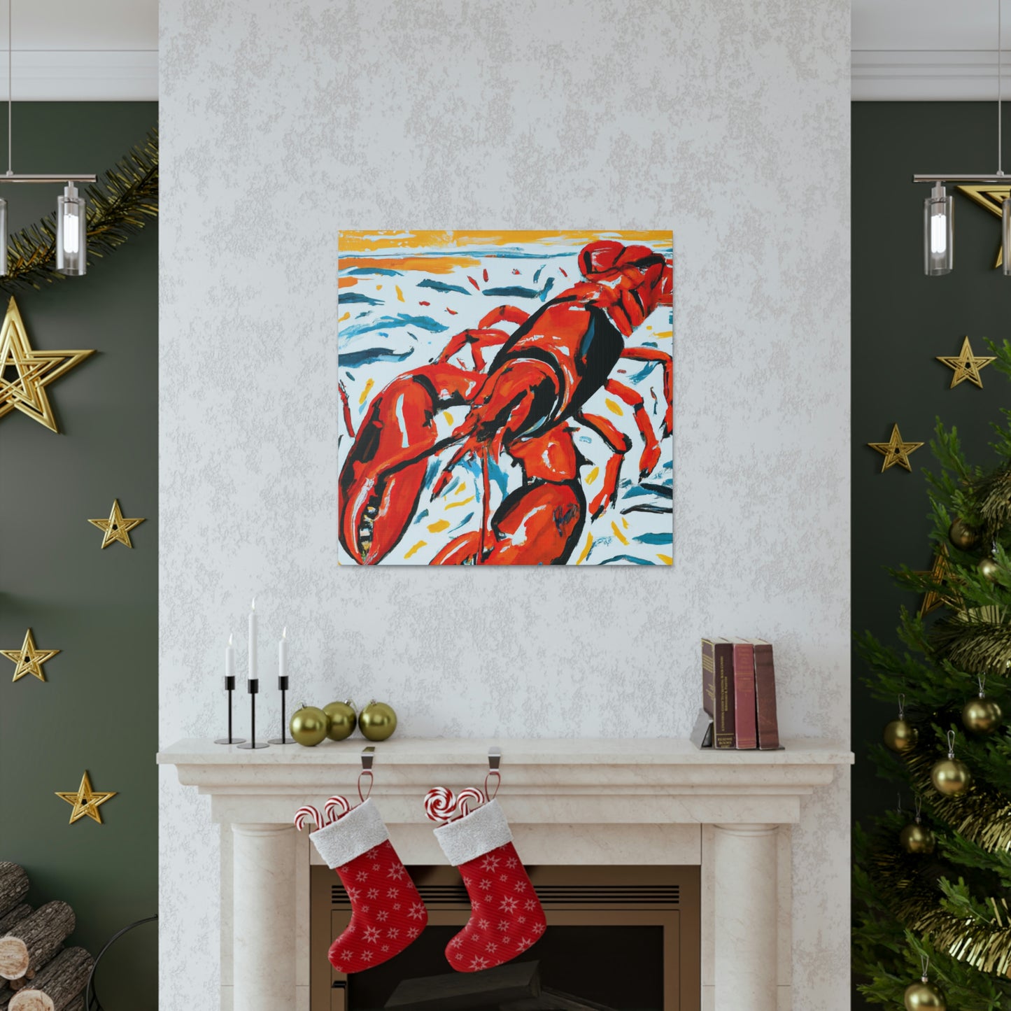 Lobster in Expressionism - Canvas