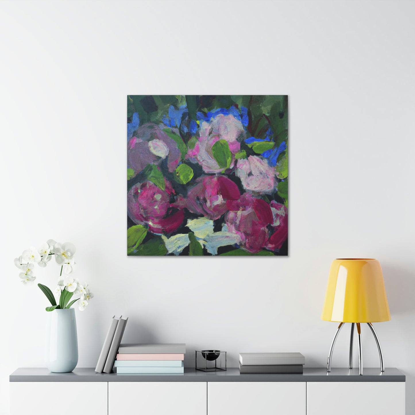 Peony in Bloom. - Canvas