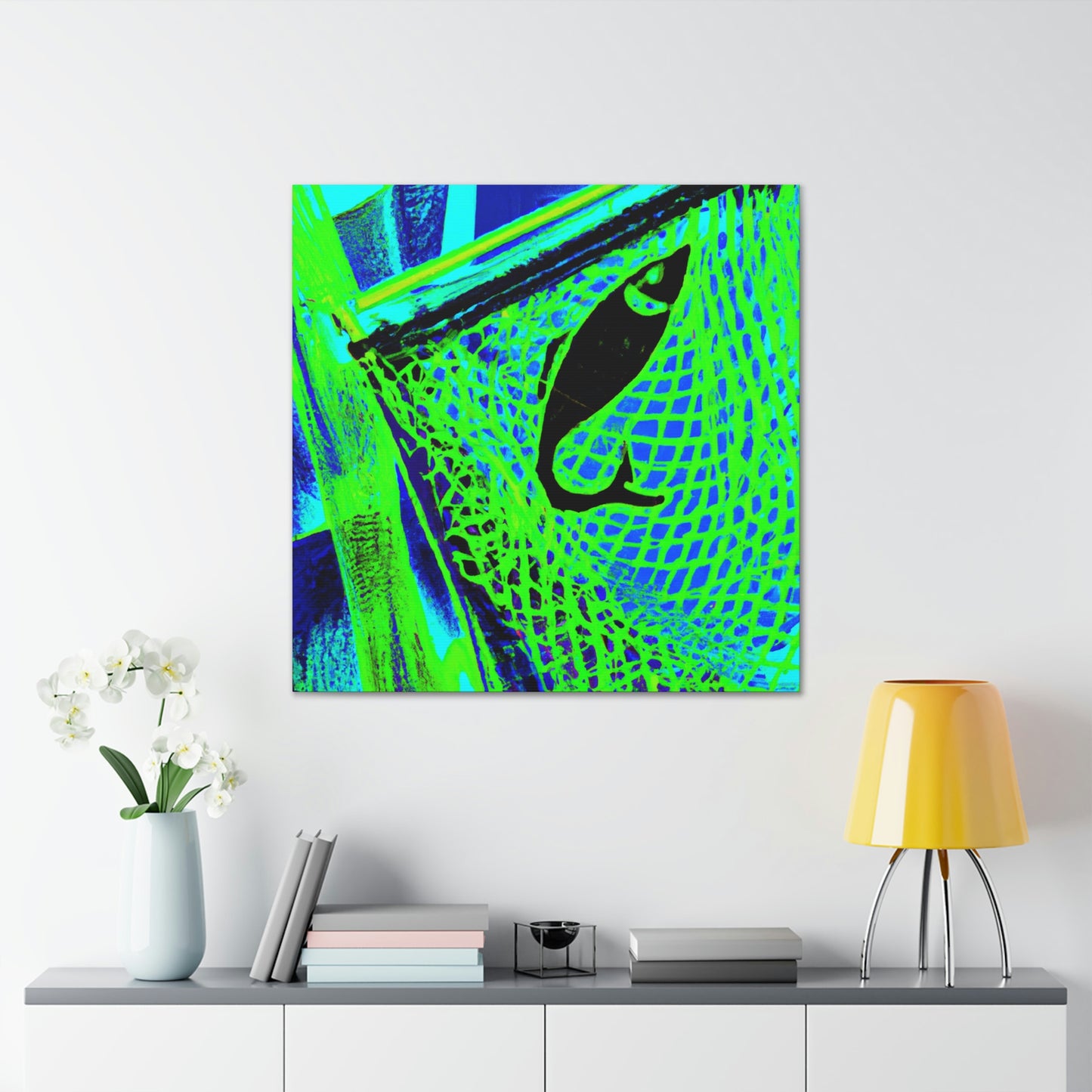 "Fish Net Harvesting" - Canvas