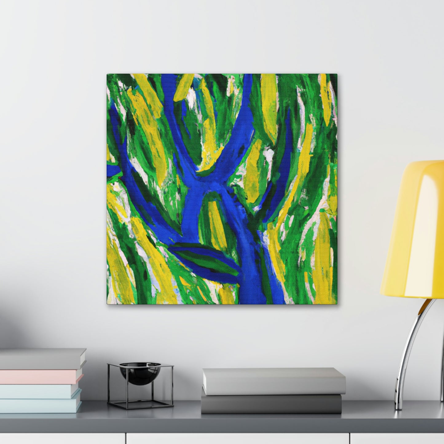 "Willow Tree in Moonlight" - Canvas