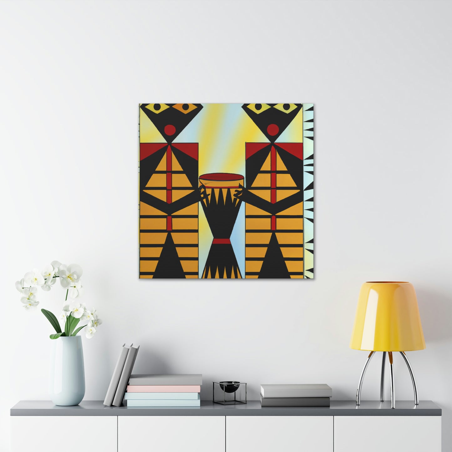 "Sultry Jazz Bongos" - Canvas