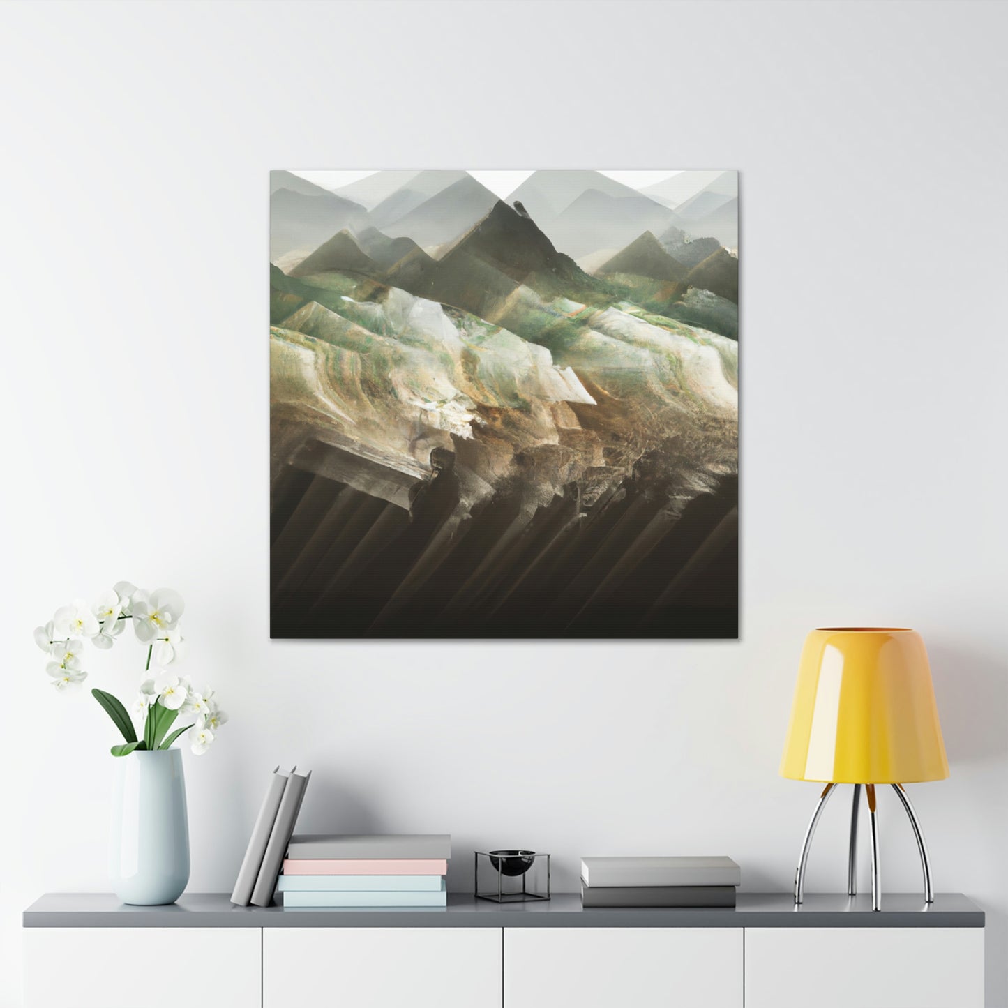 Lofty Mountain Peaks - Canvas