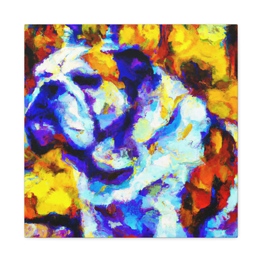 English Bulldog Dreaming - Canvas