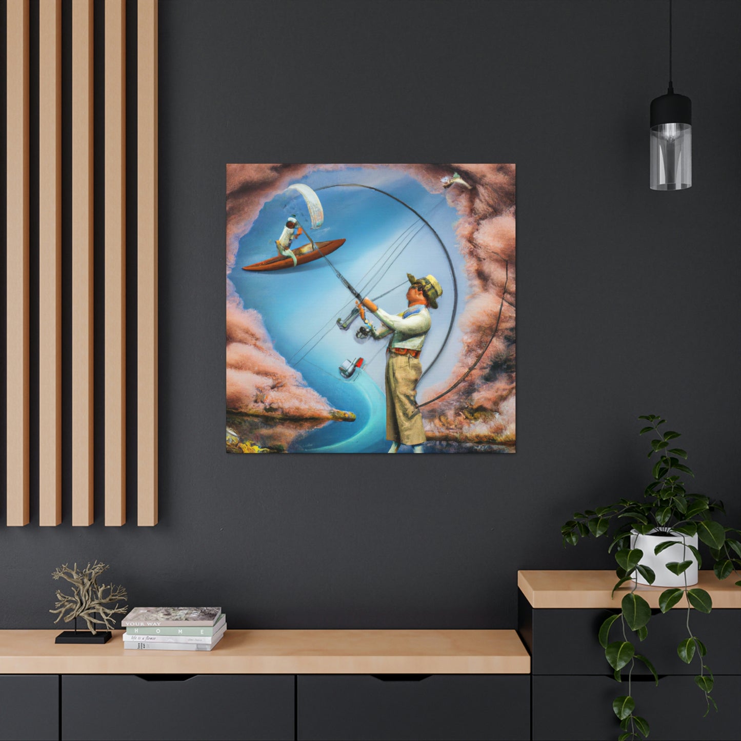 "Fly Fishing Fantasy Dream" - Canvas