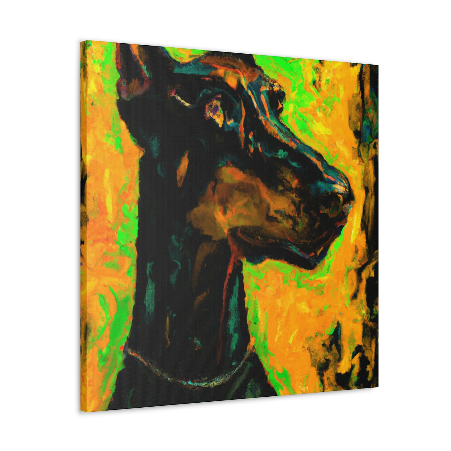 Doberman in Expressionism - Canvas