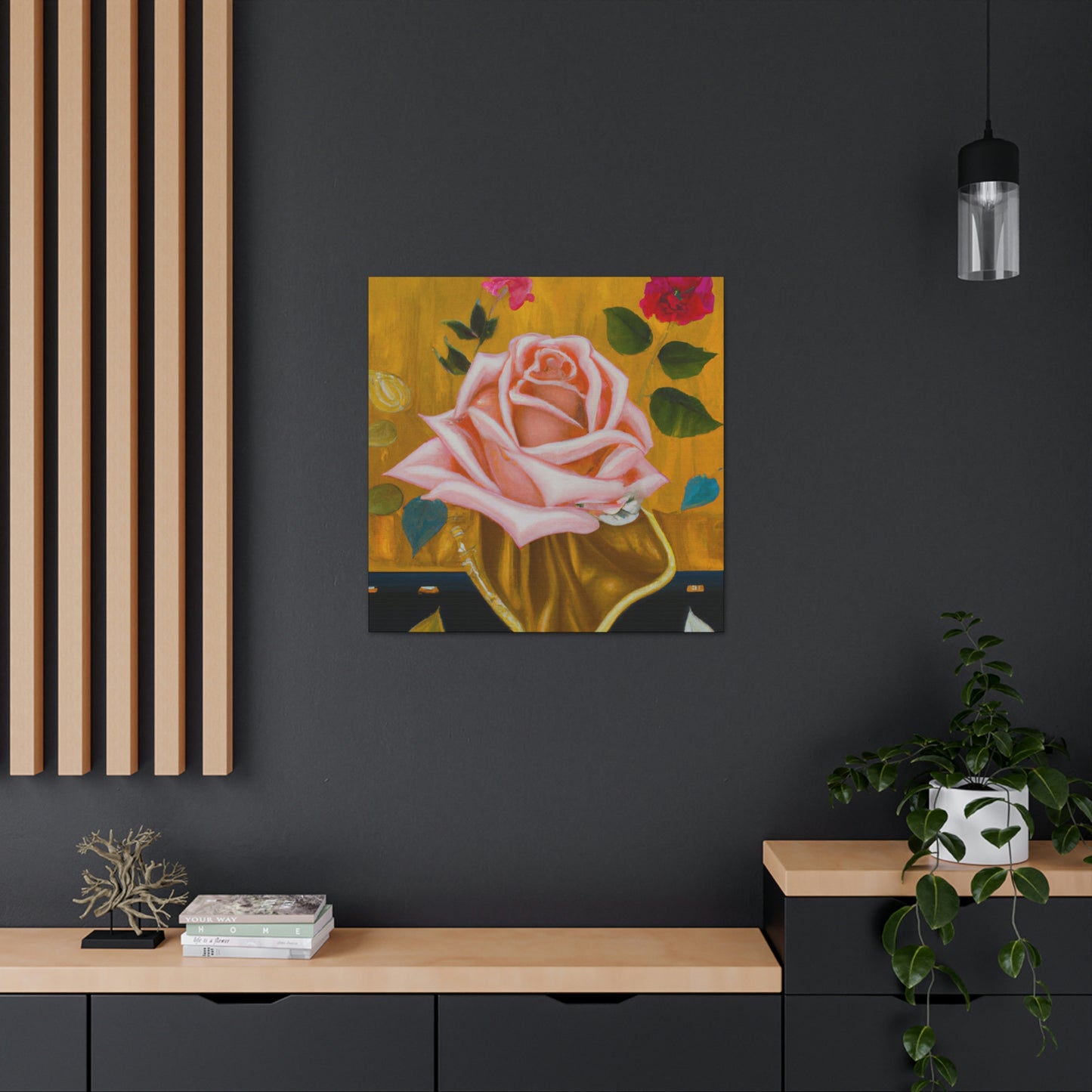 Rose in Radiance. - Canvas