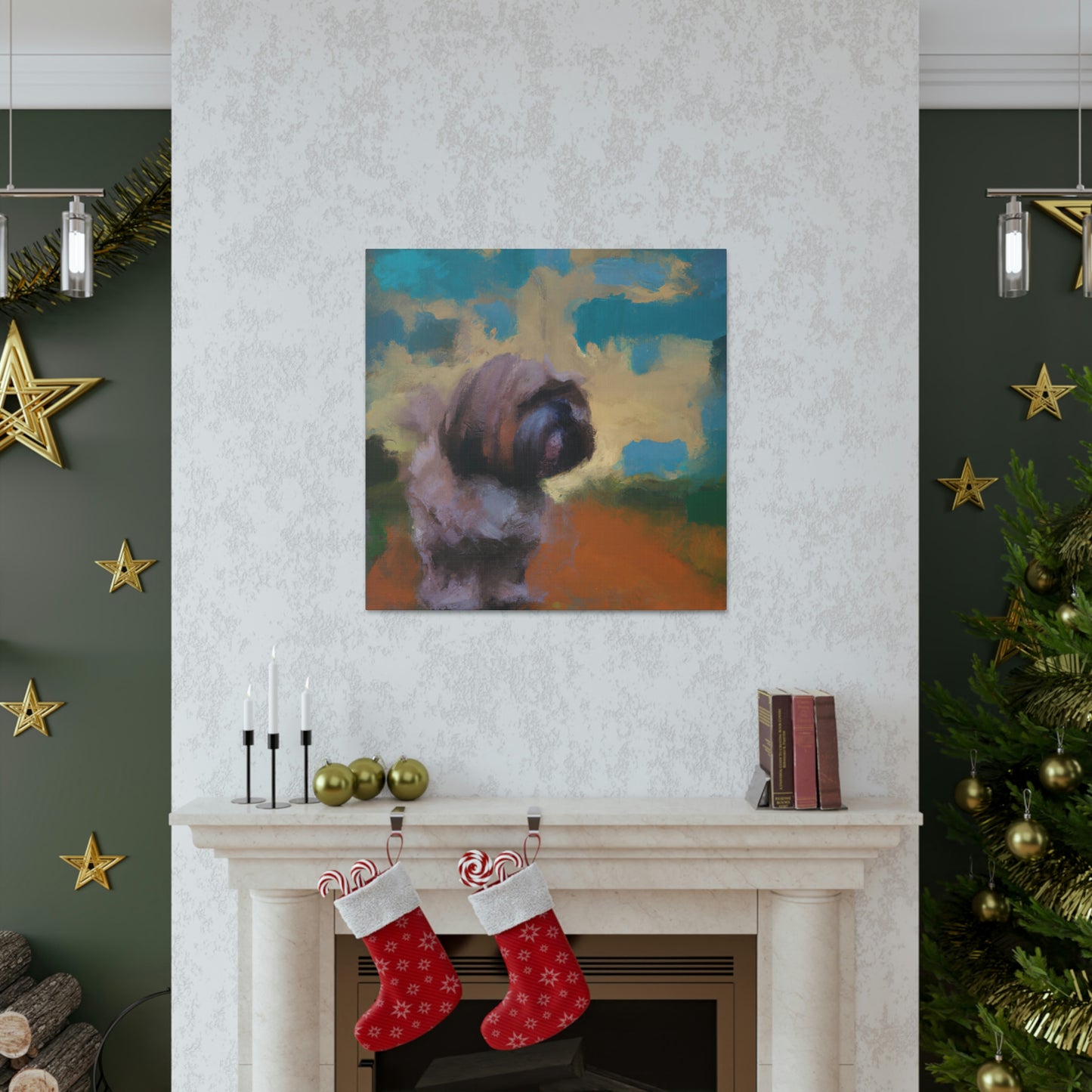 Fur and Whimsy Shih - Canvas