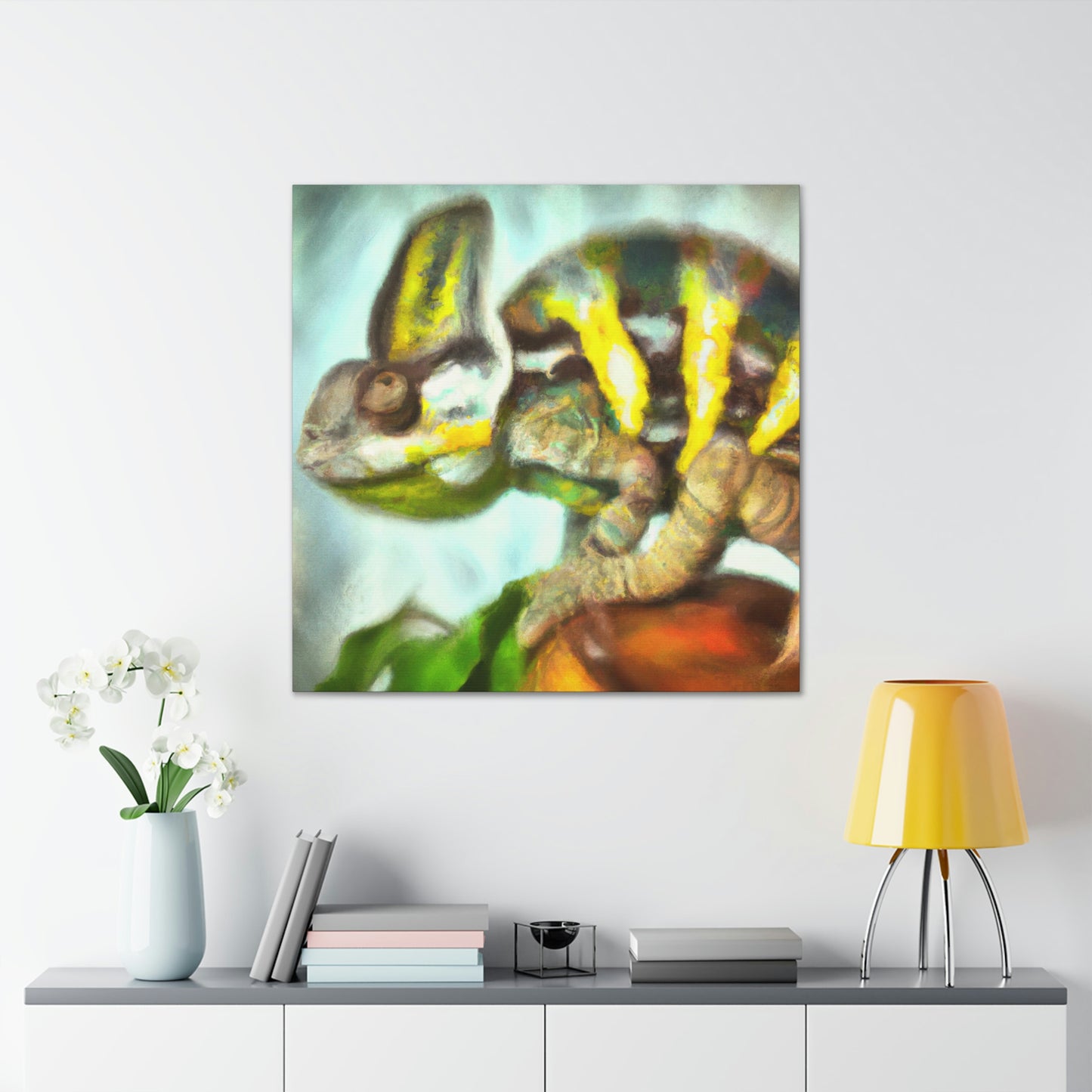 Veiled Chameleon Vision - Canvas