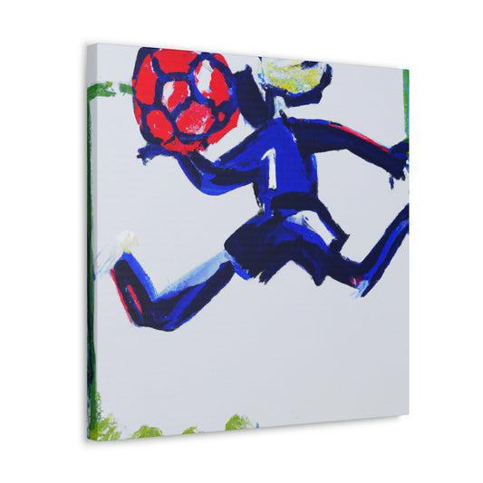 "Playing Soccer Passionately" - Canvas