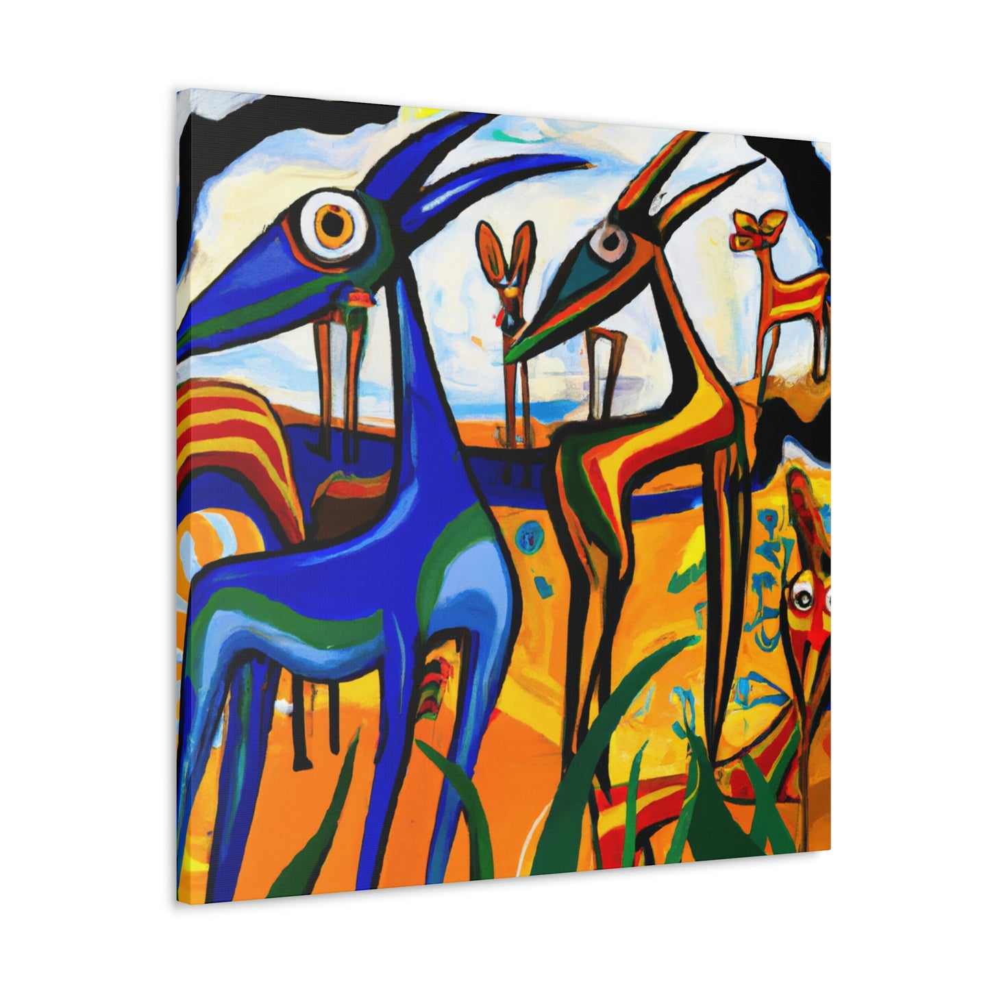 Gazelle in Golden Noon - Canvas