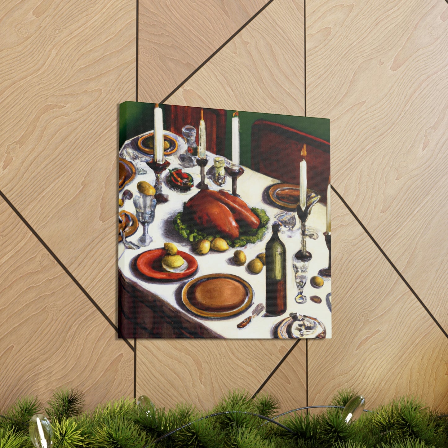 Family's Evening Meal - Canvas