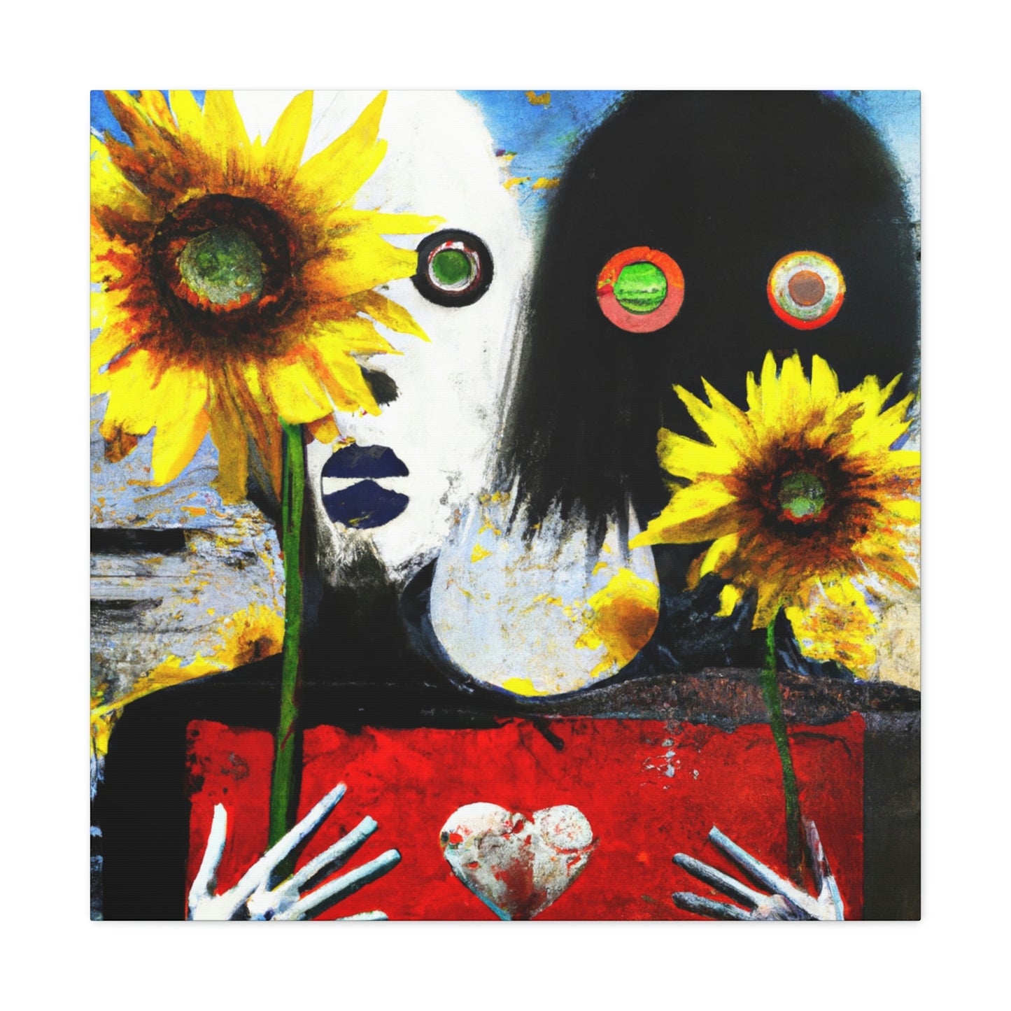 "Love and Sunflowers Bloom" - Canvas