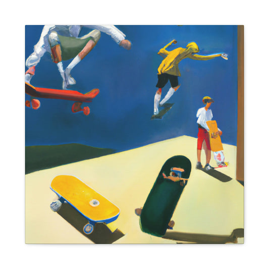 Skateboarding Dreamscape - Canvas