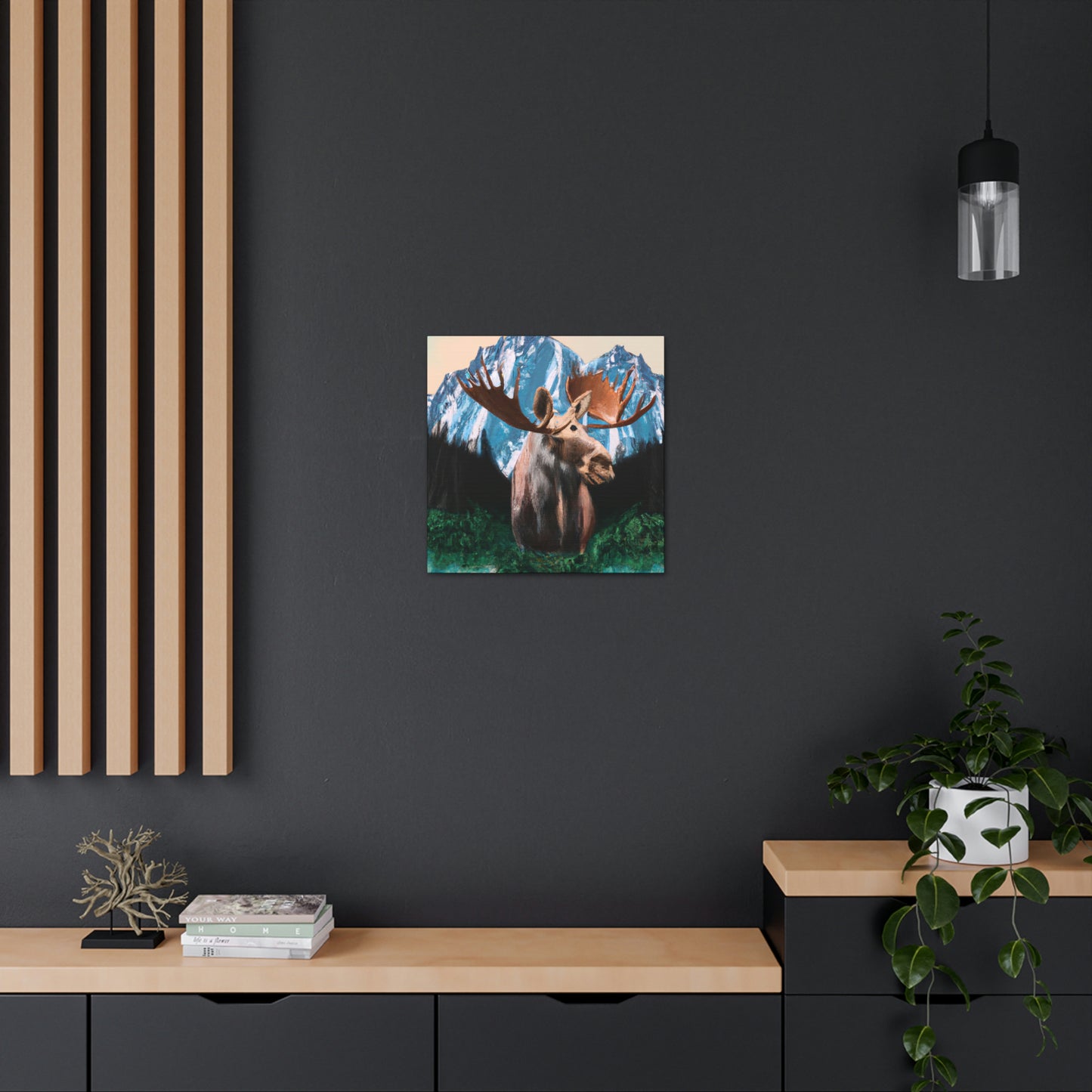 Moose in Baroque Splendor - Canvas