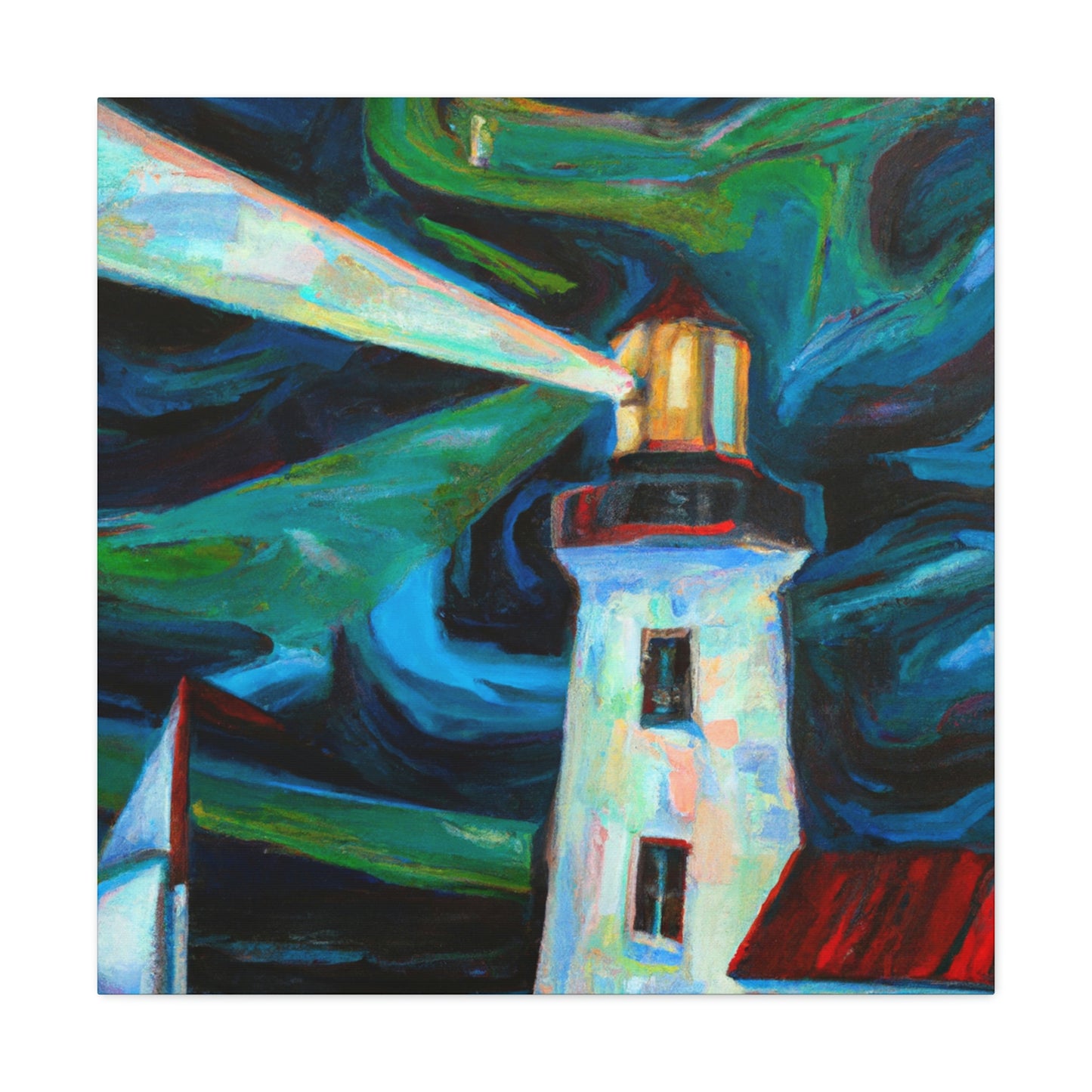 "Lighthouse on the Shore" - Canvas