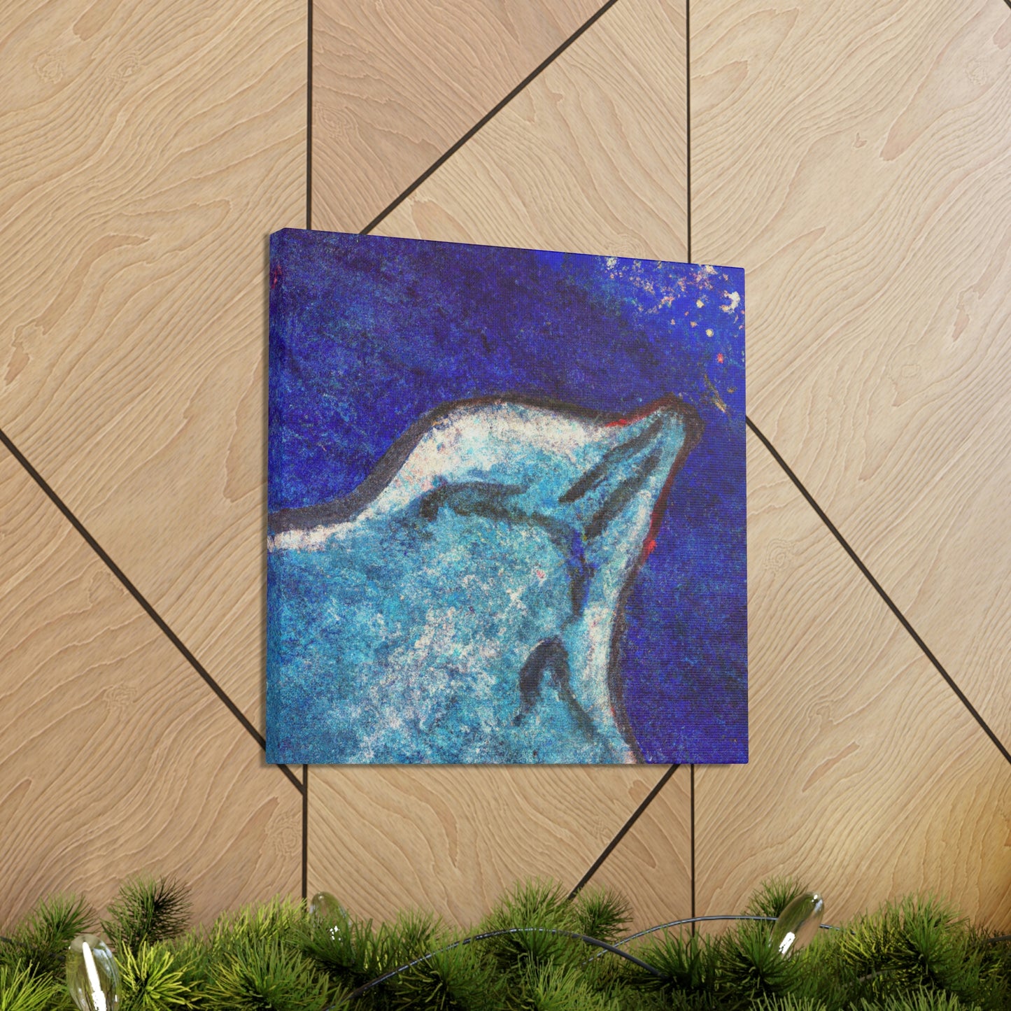 Stingray's Glistening Dance - Canvas