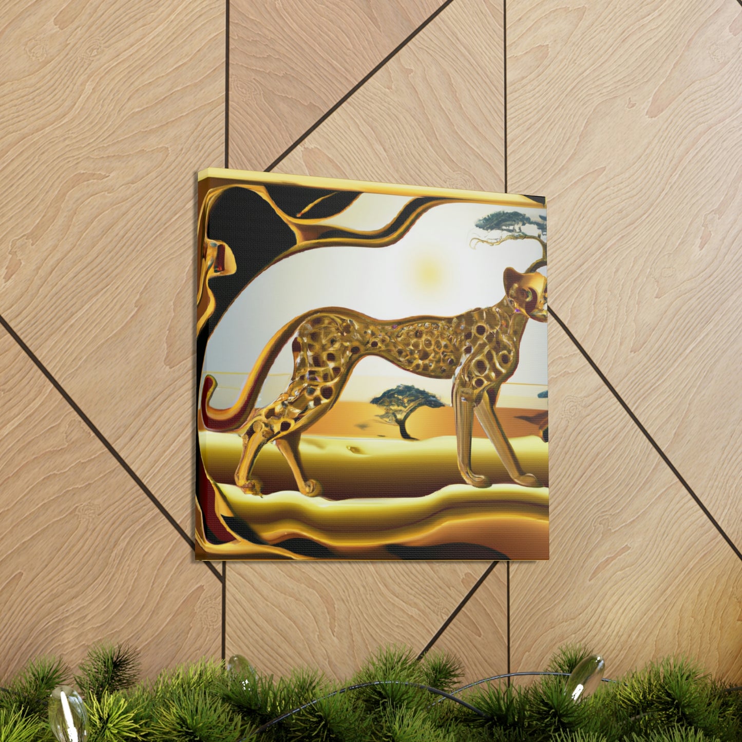 Cheetah Art Deco Glide - Canvas